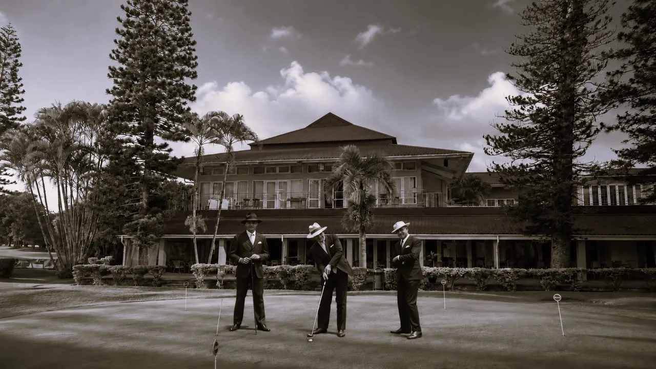 Archive photograph of the MGC clubhouse